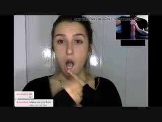 chatroulette reaction to big dick sex webcam teen